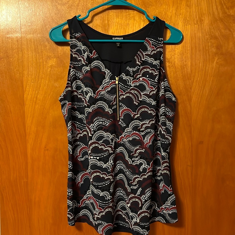 Medium silk front navy shell